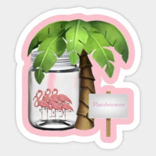 Flamboyance of Flamingos Sticker